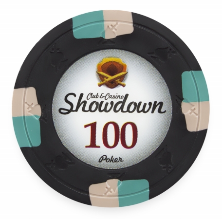 Cpsd-$100*25 13.5 G Showdown Poker Chip, Dollar 100 - Roll Of 25