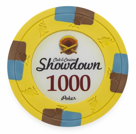Cpsd-$1000*25 13.5 G Showdown Poker Chip, Dollar 1,000 - Roll Of 25