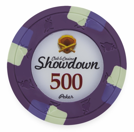 Cpsd-$500*25 13.5 G Showdown Poker Chip, Dollar 500 - Roll Of 25