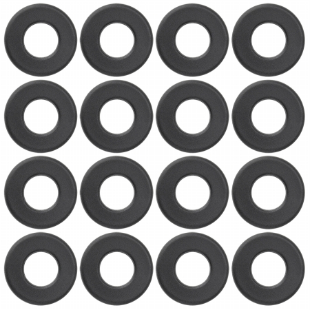 Gfoo-401 Nylon Washers For Standard Foosball Tables, Black - Pack Of 16