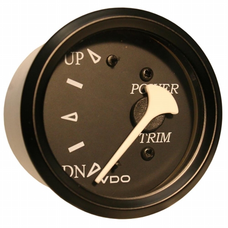 382-11804 Allentare Black Trim Gauge, For Use With Evinrude & Johnson Engines, 12v - Black Bezel