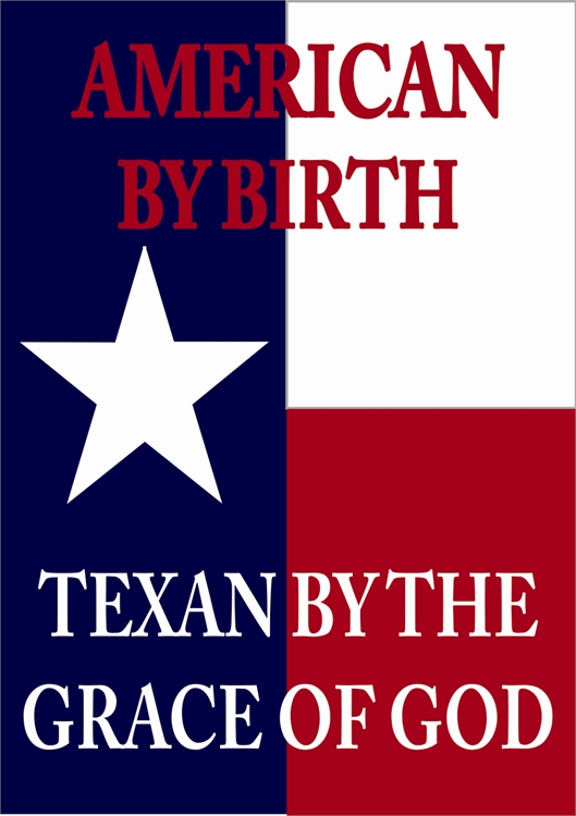 80 Texan By Grace Of God Flag, Large