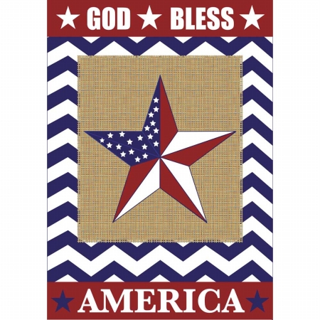 723 God Bless America Star Flag, Large