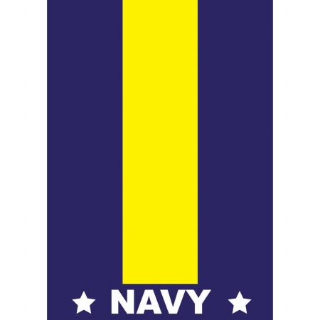 772 Thin Line-navy Flag, Large