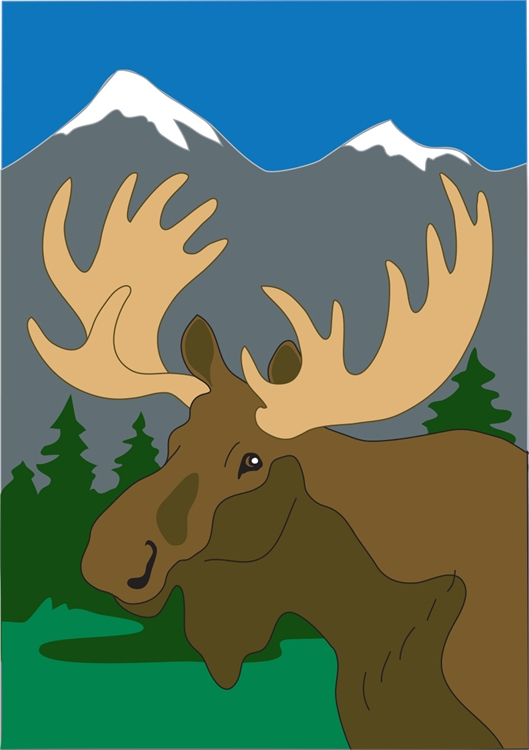 792 Moose Flag, Large