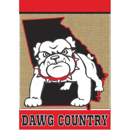 929 Burlap Dawg Country Flag, Large