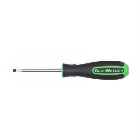 82692 Dual Material Screwdriver Slotted With Cabinet Tip, Green - 0.19 X 3 In.