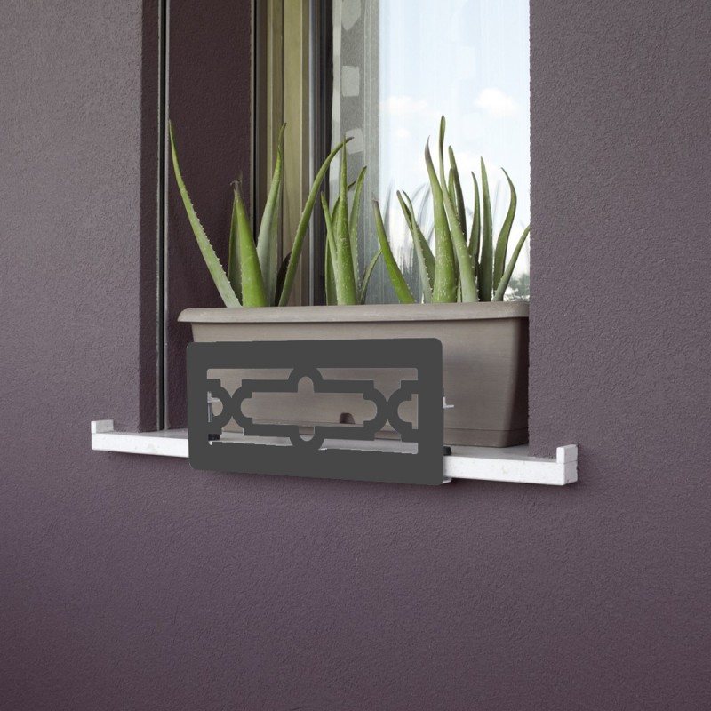 Serp4cto Windowsill Decoration Anti-falling Pot, Cool Grey
