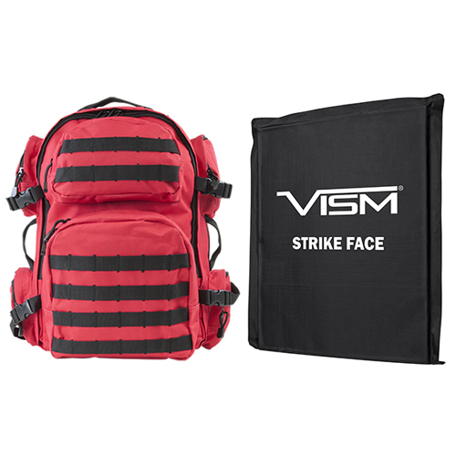 Bscbr2911-a Tactical Backpack With One 10 X 12 In. Square Panels, Red