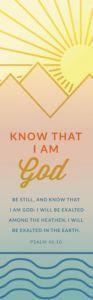 98130 Bookmark - Be Still & Know That I Am God - Psalm 46 - 10 Kjv, Pack Of 25