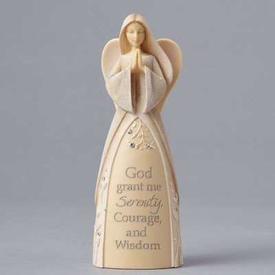 Enesco 78356 Figurine - Foundations - Serenity Angel - Wishes From The Heart