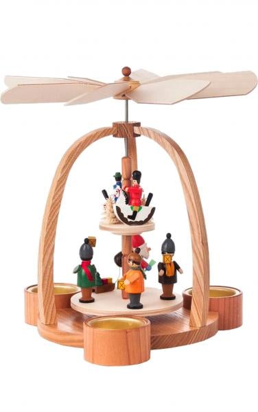 085-528 Dregeno Miniature Pyramid - Santa Claus & Children With Toys
