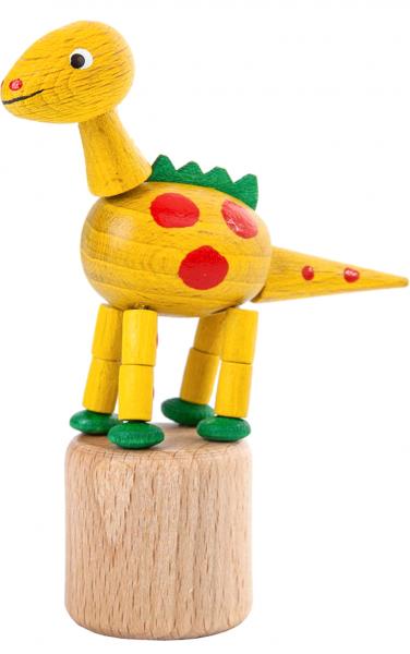 105-024-2 Dregeno Push Toy - Wobbly Yellow Dinosaur