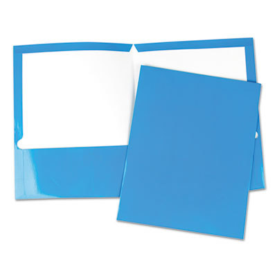 UPC 087547564196 product image for UNV56419 LTR Two-Pocket Portfolios, Blue - Pack of 25 | upcitemdb.com