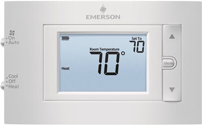 1f83c-11np Emerson 80 Series Single Stage Non-programmable Thermostat 4.5 In. Display 1 Heat / 1 Cool