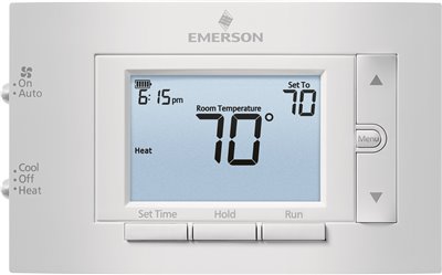 1f83c-11pr Emerson 80 Series Single Stage Programmable Thermostat 4.5 In. Display 1 Heat / 1 Cool