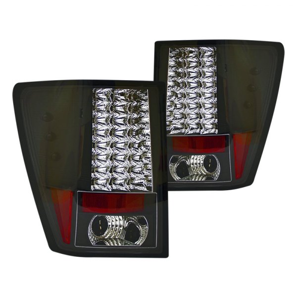 Yangson Ledt-5006b2 Bermuda Black Led Tail Lamps For 2007 To 2010 Jeep Grand Cherokee