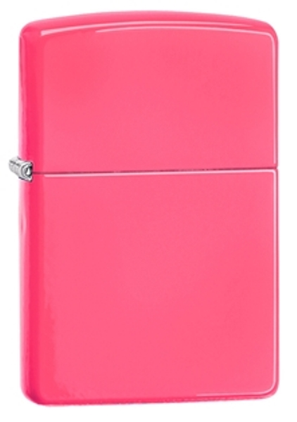 28886 Neon Pink Classic Lighter, Genuine Windproof