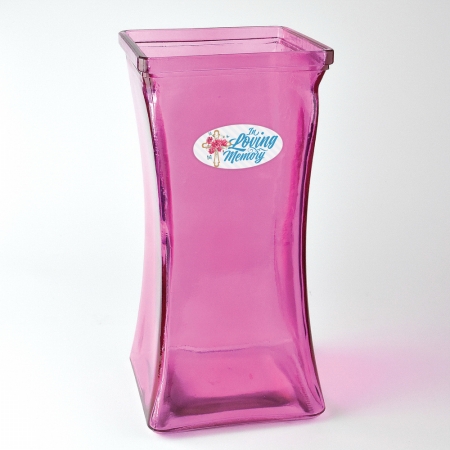 99130 Vase - In Loving Memory, Pink