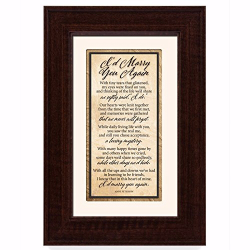 James Lawrence 70753 Id Marry You Again Frame Art, 8.5 X 12.5 In.
