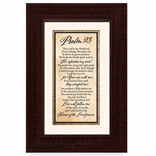 James Lawrence 70754 Traditions - Psalm 23 Frame Art, 8.5 X 12.5 In.