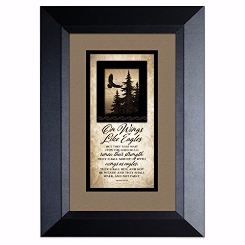 James Lawrence 70761 Silhouettes - On Wings Like Eagles Frame Art, 8.5 X 12.5 In.