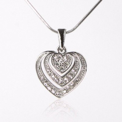 James Lawrence 80027 Necklace - Eden Merry - Triple Heart, 18 In.