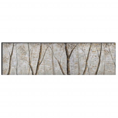 C224-124120 1.5 X 19.69 X 70.87 In. Jungle Hand Painted Aluminum Wood Wall Art Decor