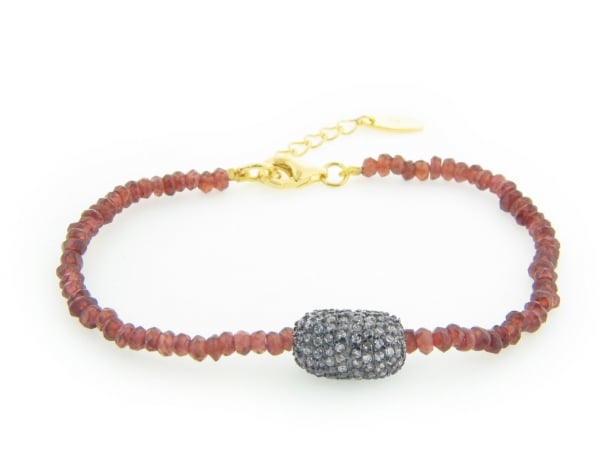 Red Ruby & Glamour Ball Bracelet