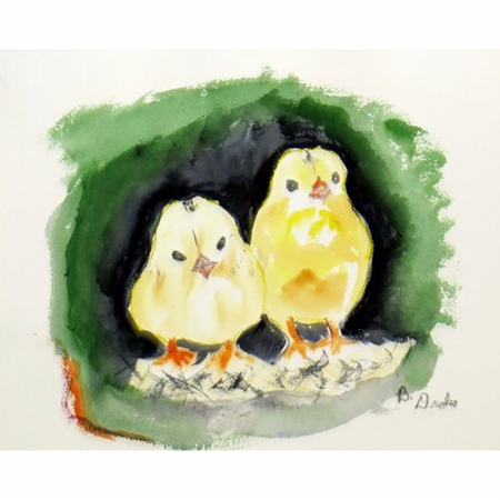 Dm448 Chicks Door Mat, Small