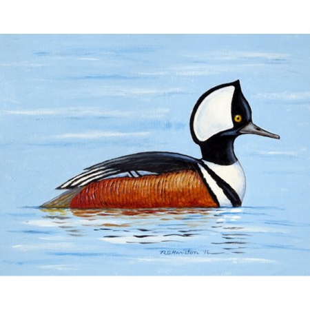 Dm459 Hooded Merganser Door Mat, Small