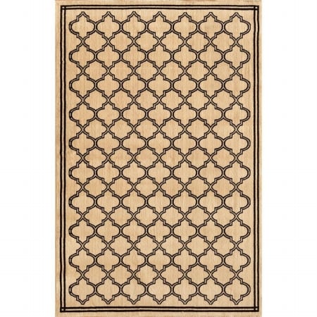 8267iv81c Interlude Portico 030 Morocco 100 Percent Heavy-weight Heat Set Polypropylene Rug, Ivory - 7 Ft. 3 In. X 10 Ft. 10 In.