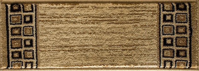8266bk69c Interlude Portico 030 Squared Away 100 Percent Heavy-weight Heat Set Polypropylene Rug, Ivory & Black - 5 X 7 Ft.7 In.