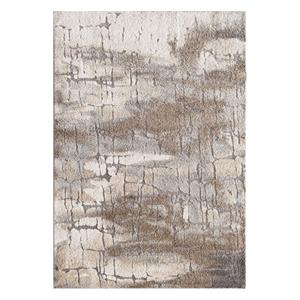 9710.54.67 Rainier Boxholm Polypropelene & Polyester Blend Rug, Cream & Grey - 7 Ft. 10 In. X 9 Ft. 10 In.
