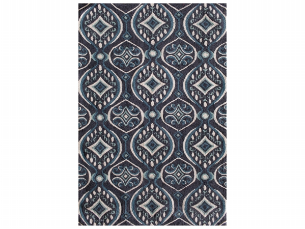 7053.51.65 Stratum Tip Sheer Garwin 100 Percent Polyester Rug, Brown & Blue - 7 Ft. 6 In. X 9 Ft. 6 In.