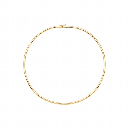 Ubch1025y14 3 Mm 14k Yellow Gold Omega Chain Necklace