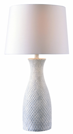 32791wh Hatched Table Lamp