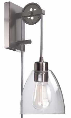 92098bs Edis 1 Light Portable Lamp - Brushed Steel
