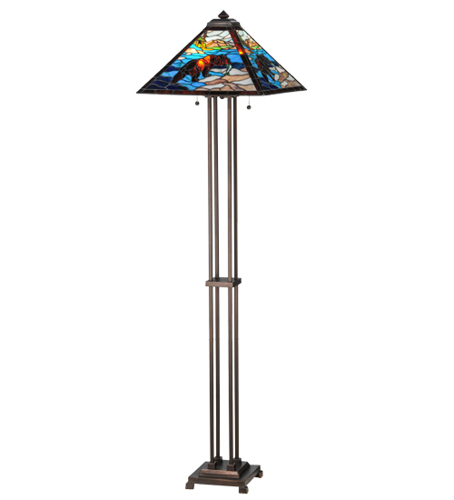 145045 62.5 In. Grizzly Bear Floor Lamp