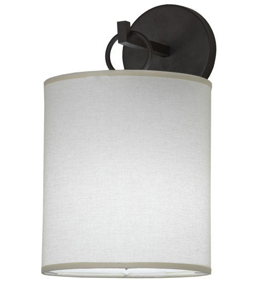 153357 8 In. Cilindro Campbell Wall Sconce, Oil Rubbed Bronze
