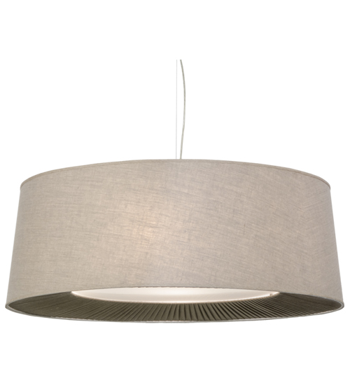 152530 42 In. Bruges Textrene Pendant, Tapered Pleated Bottom Return