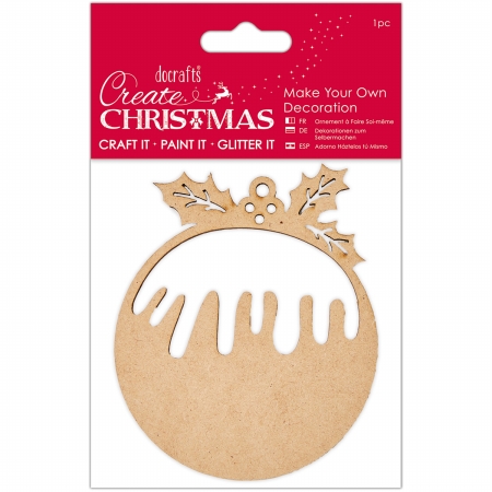 Pm105938 Papermania Create Christmas Pudding Make Your Own Ornament