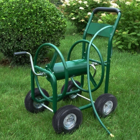 Cb16580 300 Ft. Garden Yard Water Planting Hose Reel Cart Heavy Duty, Green