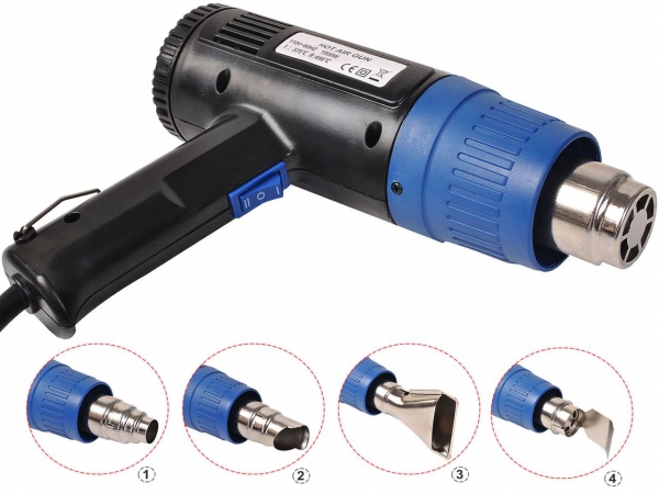 Cb15398 Heat Gun Hot Air With 4 Nozzles Power Tool