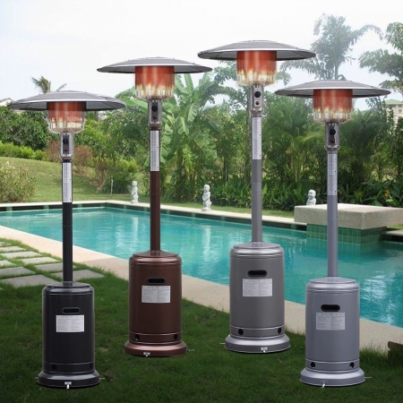 Cb15355 Outdoor Patio Heater Propane Standing Lp Gas Steel With Accessories, Multi Color