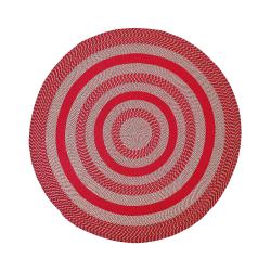 Brne6rbr 6 Ft. Round Newport Chenille Rug - Barn Red