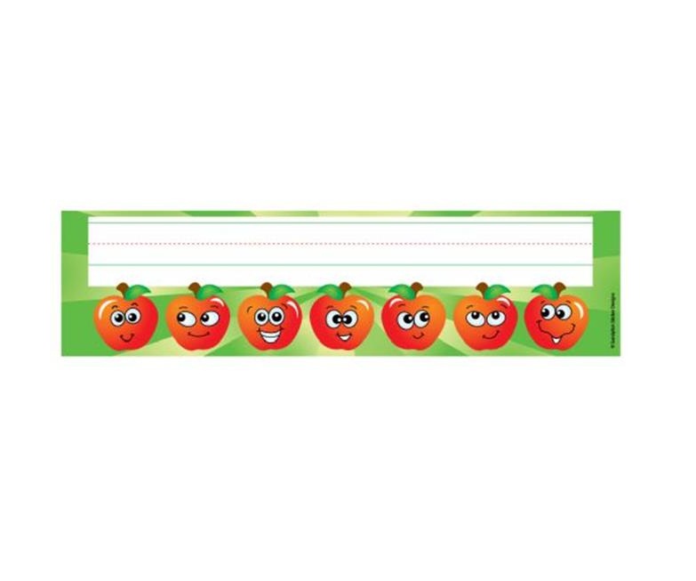Silver Lead 088494 9.5 x 2.875 in. Carson-Dellosa Apples Desk Nameplate Pack of 36 Silver Lead 088494 9.5 x 2.875 in. Carson-Dellosa Apples Desk Nameplate Pack of 36