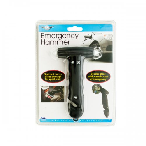 Od872 Emergency Hammer, Black & Silver