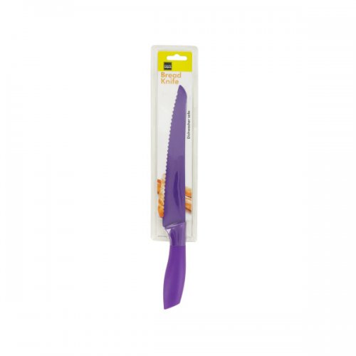 Of988 Solid Color Bread Knife, Red & Purple