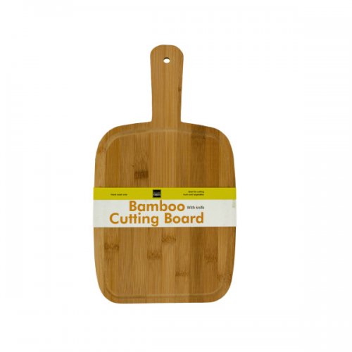 Of979 Paddle Style Bamboo Cutting Board, Brown